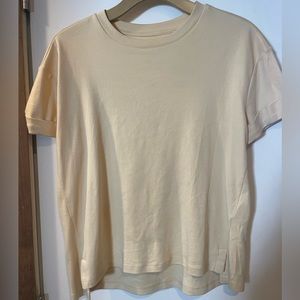 Buttercream yellow cotton tee